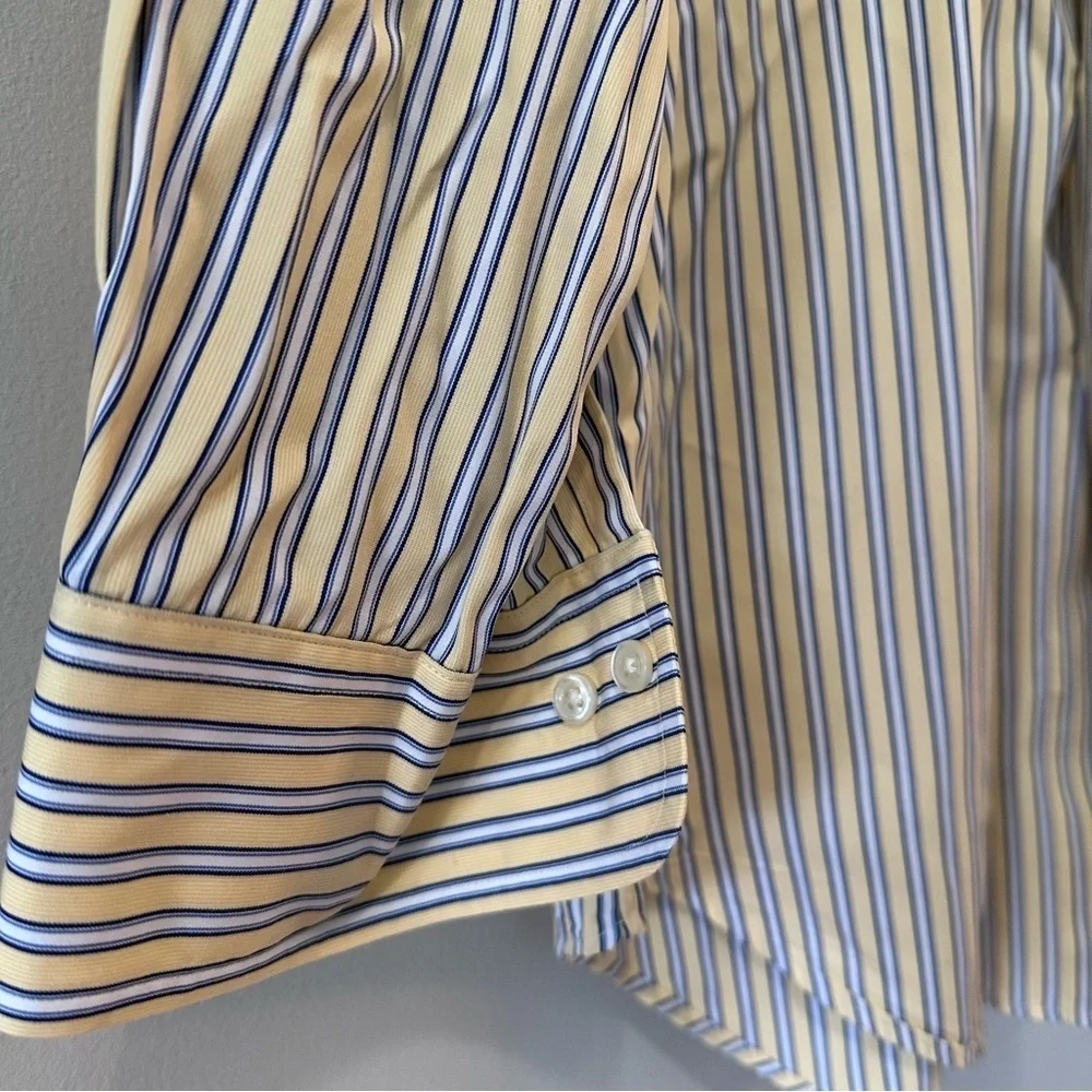 POLO Ralph Lauren Regent Classic Fit Yellow & Blue Striped Button Down Shirt